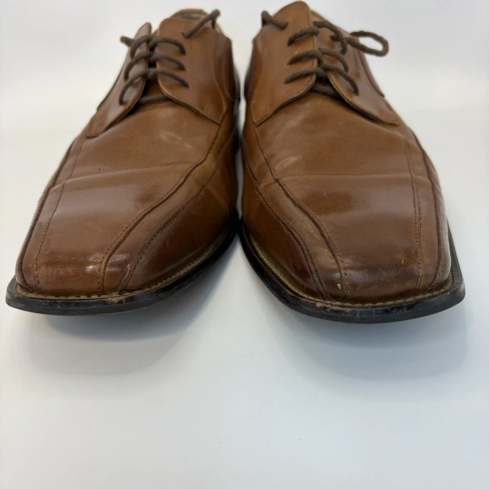 Mens Sz 11M Brown Leather Dress Shoes/Stacy Adams/oxford/Prom/wedding